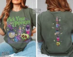 Pick Your Poison Spooky Cartoon Villain Shirt