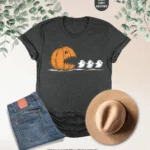 Pumpkin Eat Ghost Shirt — Funny Halloween Apparel