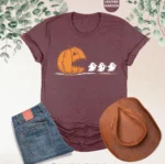 Pumpkin Eat Ghost Shirt — Funny Halloween Apparel