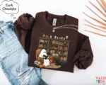 Retro Ghost Reading — Halloween Library Sweatshirt