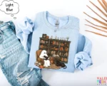 Retro Ghost Reading — Halloween Library Sweatshirt