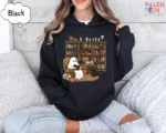 Retro Ghost Reading — Halloween Library Sweatshirt