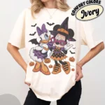 Retro Minnie Daisy Halloween Shirt with Comfort Colors