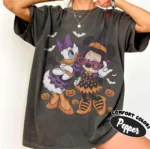 Retro Minnie Daisy Halloween Shirt with Comfort Colors