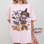Retro Minnie Daisy Halloween Shirt with Comfort Colors