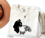 Skeleton Hand Cat Boop Halloween — Spooky Cute Shirt
