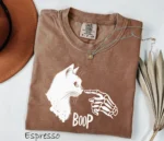 Skeleton Hand Cat Boop Halloween — Spooky Cute Shirt