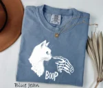 Skeleton Hand Cat Boop Halloween — Spooky Cute Shirt