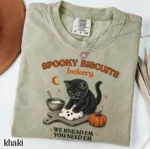 Spooky Biscuits Bakery Shirt — Kitty Kneading Humor