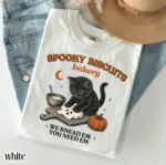 Spooky Biscuits Bakery Shirt — Kitty Kneading Humor
