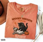 Spooky Biscuits Bakery Shirt — Kitty Kneading Humor