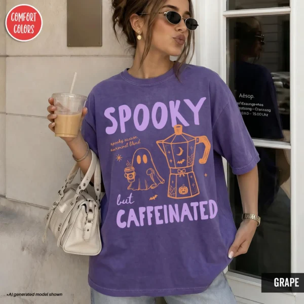 Spooky But Caffeinated — Summerween Shirt