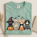 Spooky Halloween Cats Shirt