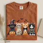 Spooky Halloween Cats Shirt