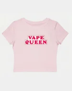 Vape Queen Meme Baby Tee — Y2K Nostalgia