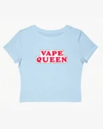 Vape Queen Meme Baby Tee — Y2K Nostalgia