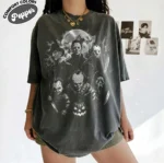 Vintage Horror Characters Graphic Shirt