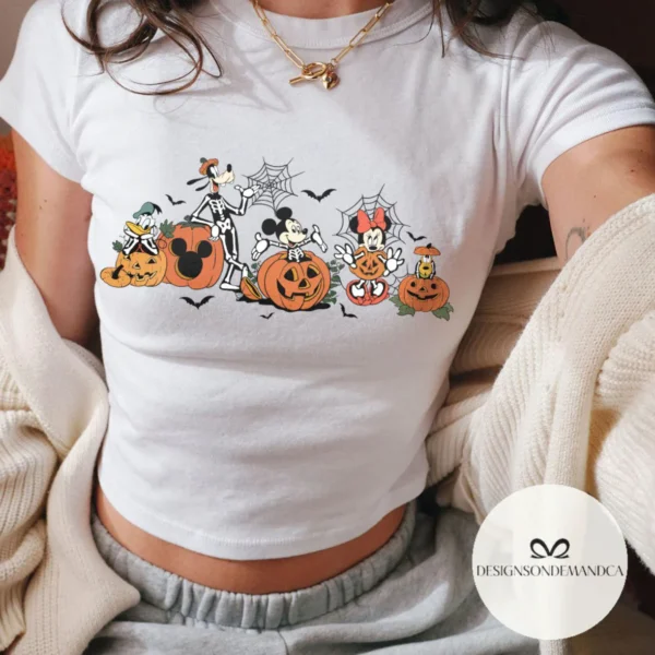 Vintage Mickey's Not So Scary Halloween Baby Tee