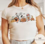 Vintage Mickey's Not So Scary Halloween Baby Tee