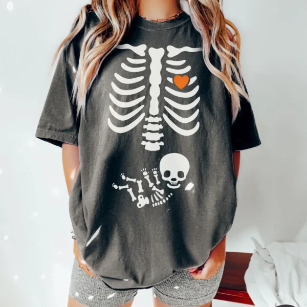Baby Skeleton Maternity Announcement Shirt