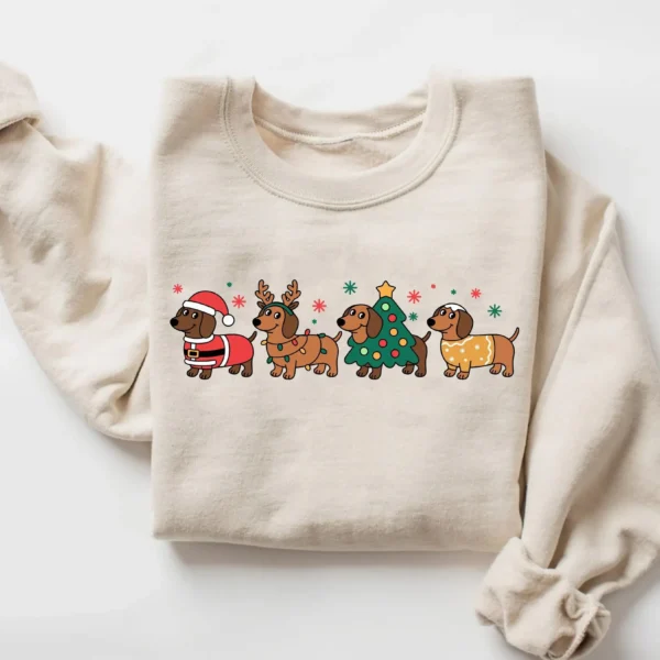 Dachshund Christmas Sweatshirt — Holiday Gift