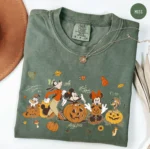 Disney Mickey Mouse Halloween Pumpkin Spooky Shirt