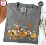Disney Mickey Mouse Halloween Pumpkin Spooky Shirt
