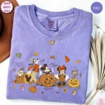 Disney Mickey Mouse Halloween Pumpkin Spooky Shirt