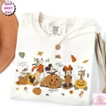 Disney Mickey Mouse Halloween Pumpkin Spooky Shirt