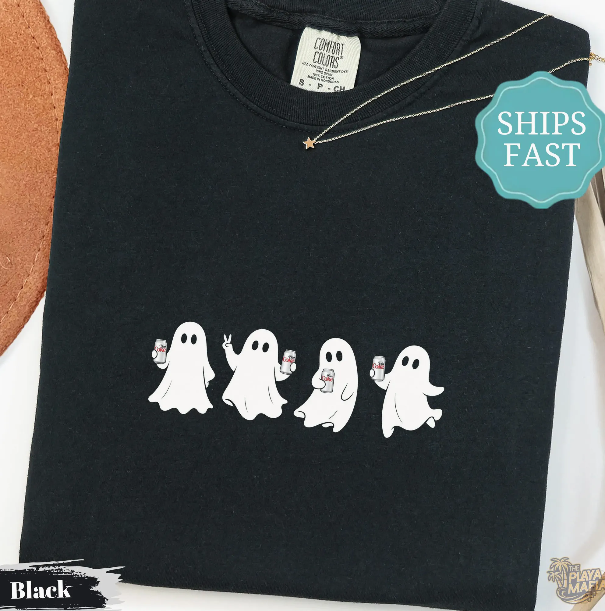 Ghosts With Soda Cans Halloween Fall Graphic Shirt Ghosts With Soda Cans Halloween Fall Graphic Shirt