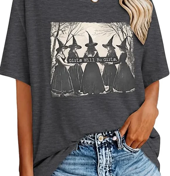Girls Will Be Girls Witch Halloween Shirt