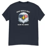 Hair Would Only Slow Me Down Funny Patriotic Bald Shirt