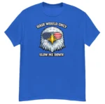 Hair Would Only Slow Me Down Funny Patriotic Bald Shirt