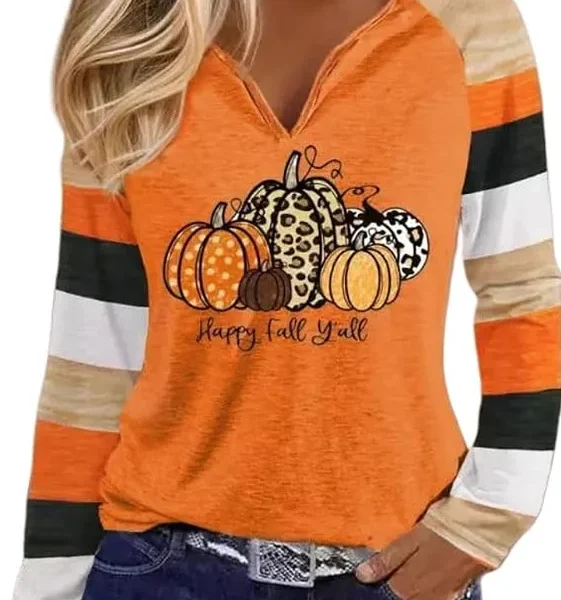 Happy Fall Y'all Pumpkin Shirt