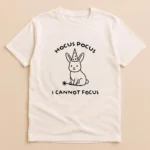 Hocus Pocus I Cannot Focus Wizard Cat Graphic Shirt