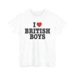 I Love British Boys Shirt — Y2K Union Jack Design