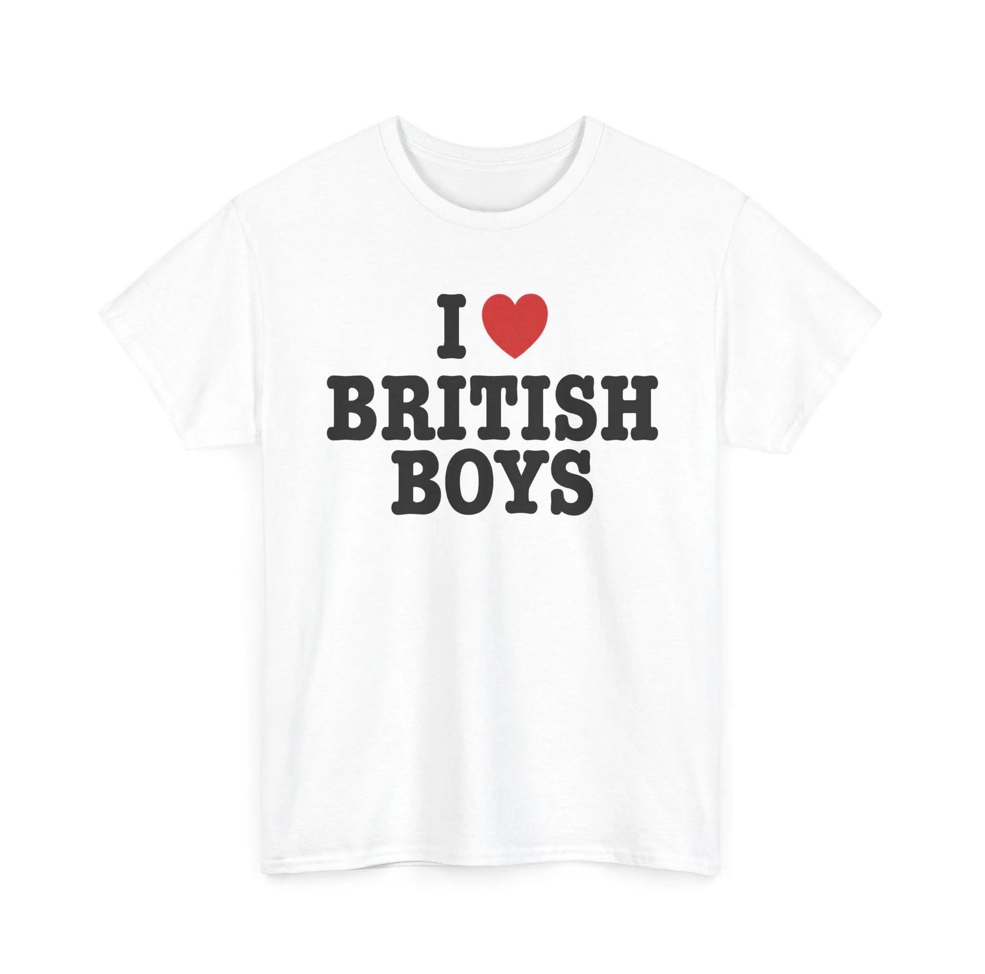 I Love British Boys Shirt — Y2K Union Jack Design I Love British Boys Shirt — Y2K Union Jack Design