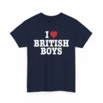 I Love British Boys Shirt — Y2K Union Jack Design