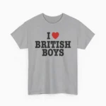 I Love British Boys Shirt — Y2K Union Jack Design