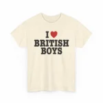 I Love British Boys Shirt — Y2K Union Jack Design