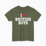 I Love British Boys Shirt — Y2K Union Jack Design