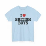 I Love British Boys Shirt — Y2K Union Jack Design