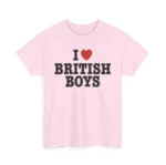 I Love British Boys Shirt — Y2K Union Jack Design