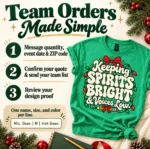 Keeping Spirits Bright Voices Low Shirt — Teacher Holiday