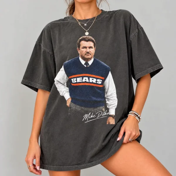 Mike Ditka Bears Legend Retro Coach Graphic Shirt
