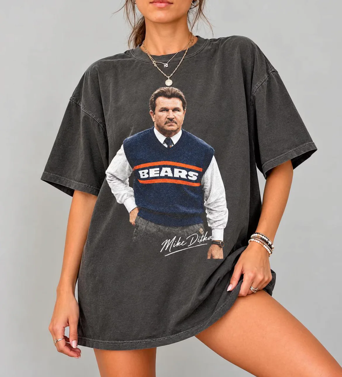 Mike Ditka Bears Legend Retro Coach Graphic Shirt Mike Ditka Bears Legend Retro Coach Graphic Shirt
