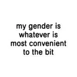 My Gender Is Whatever Is Most Convenient to the Bit Sticker