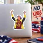 NO KINGS Die-Cut Vinyl Sticker — Aunt Sue Hero