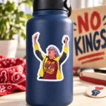 NO KINGS Die-Cut Vinyl Sticker — Aunt Sue Hero