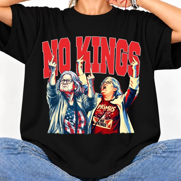 No Kings Political Statement Shirt